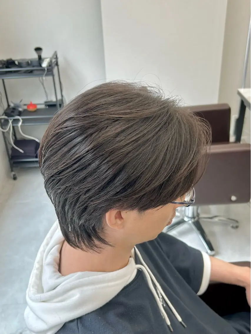 ミディアム パーマ メンズ カット トリートメント ヘッドスパ 🏁メンズパーマ/ RYOYAのヘアスタイル