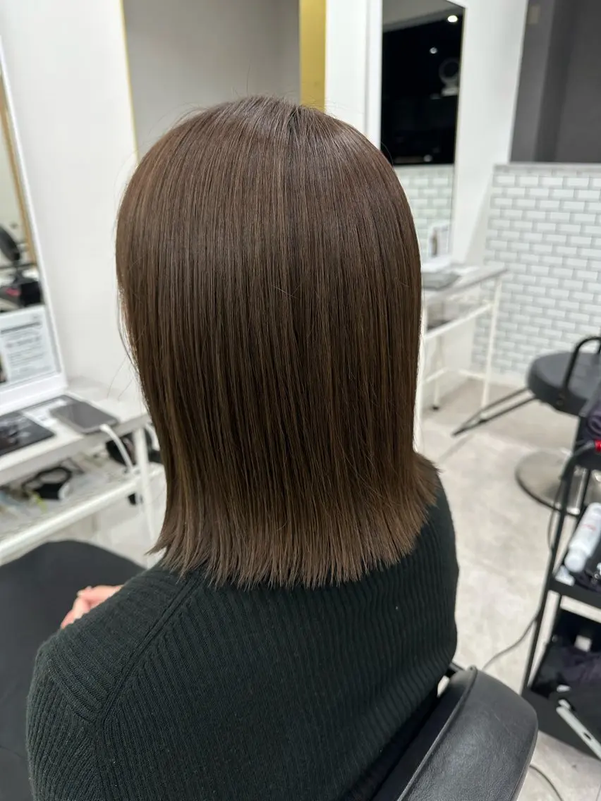 ミディアム カット ヘアカラー トリートメント 💠悩み解決美容師 💠シュンヤのヘアスタイル
