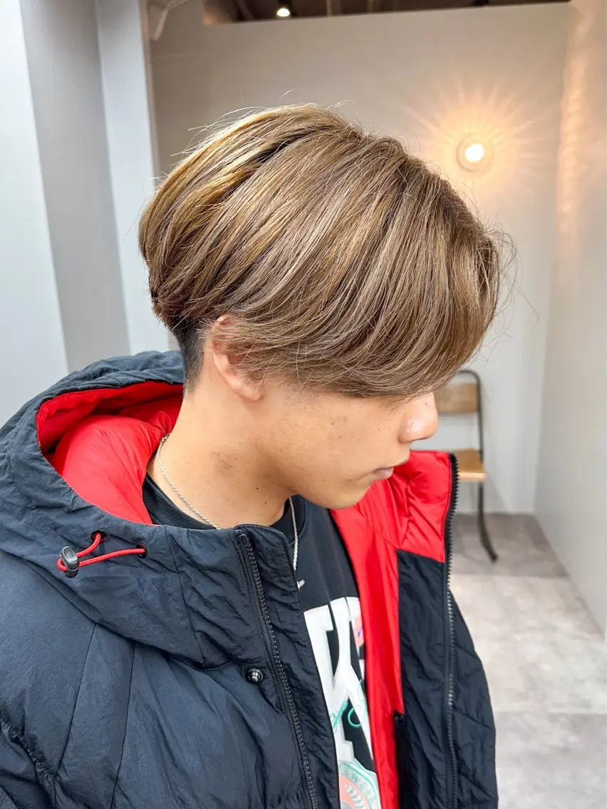 ショート カラー メンズ メンズパーマ メンズ特化ryoのヘアスタイル
