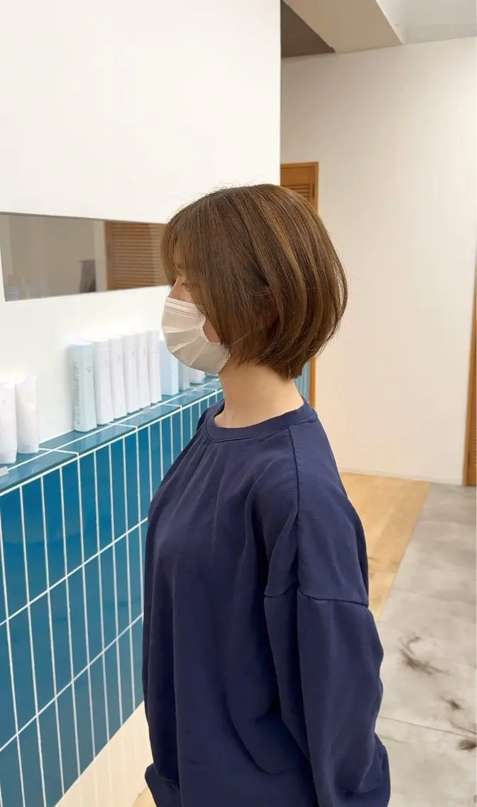 ショート ショートボブ ボブ ショートヘア 新田 琴美/ レイヤー/透明感のヘアスタイル