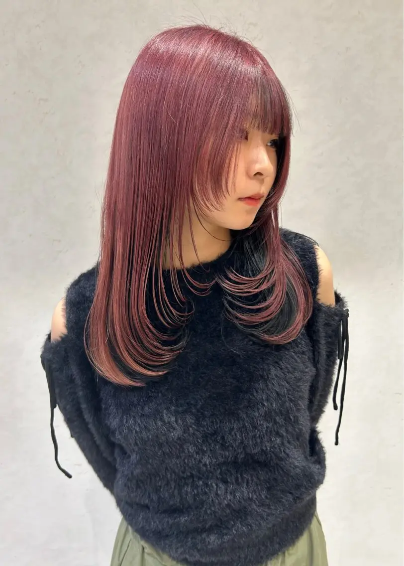 ロング カラー ヘアカラー レイヤー/インナー カラー🦋ルイのヘアスタイル