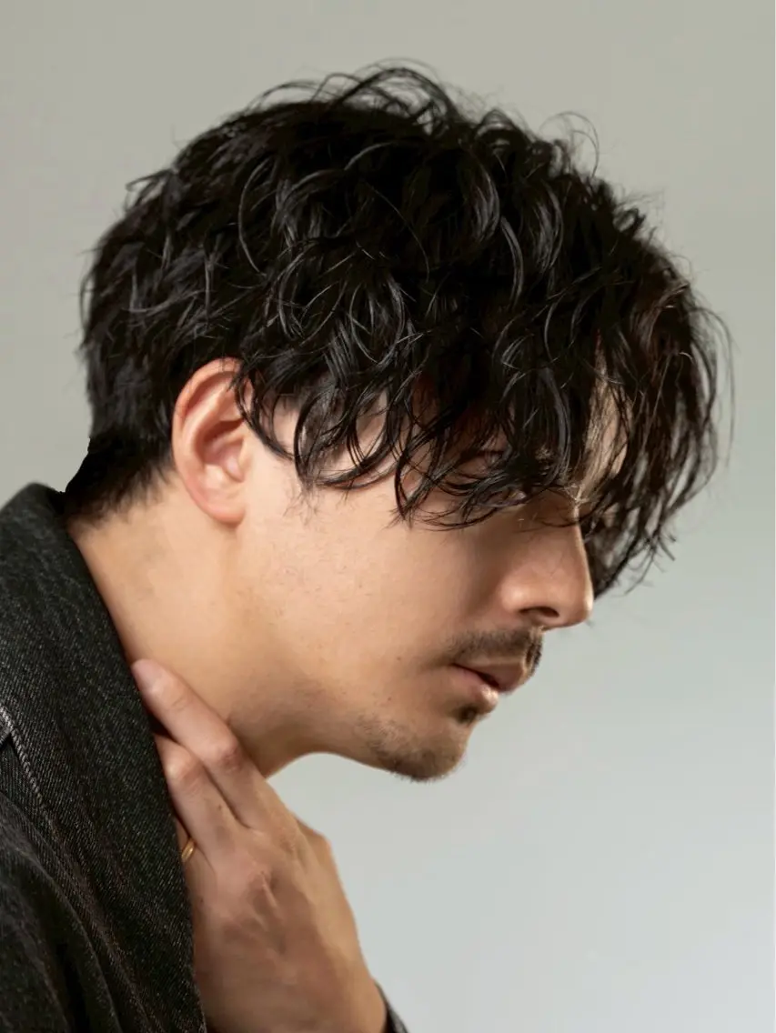 パーマ メンズ カット パーマ LUCEY TSUBASAのヘアスタイル