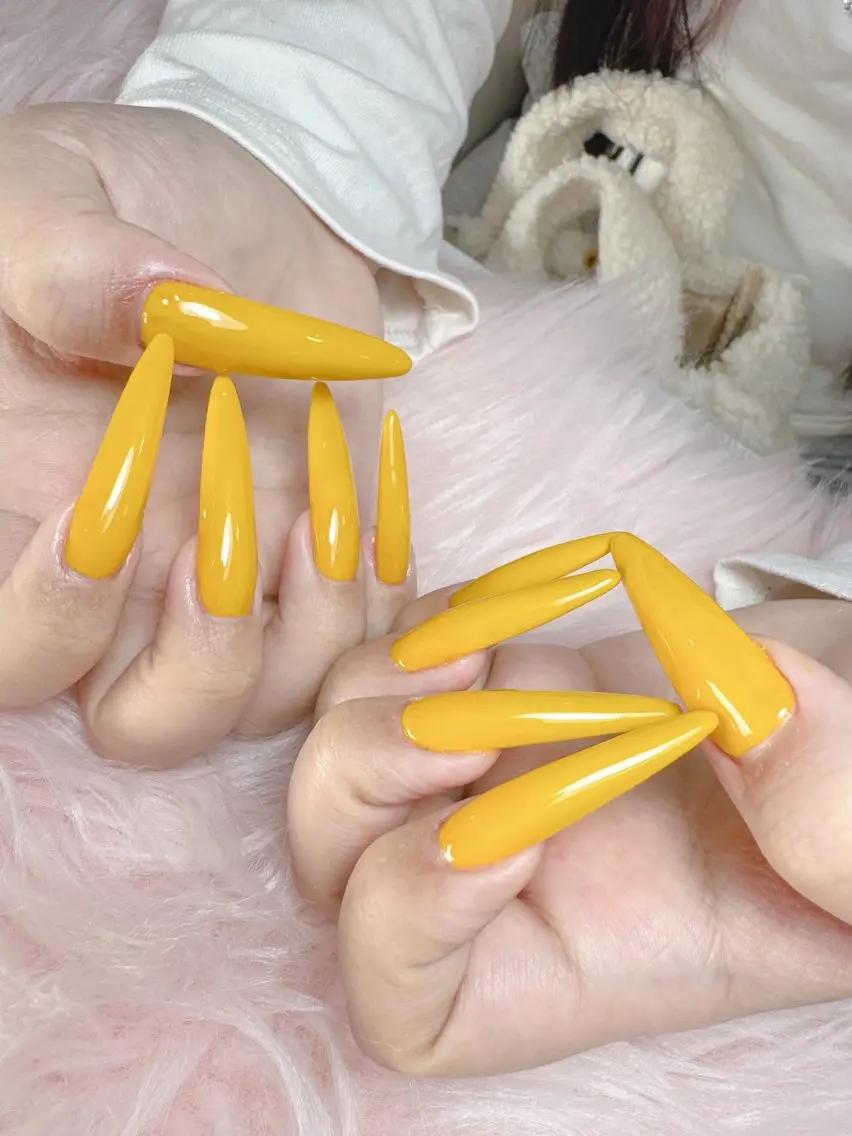 ネイル 長さ出し ロングネイル スーパーロングネイル MignonReve 🫧MIYUのネイルデザイン