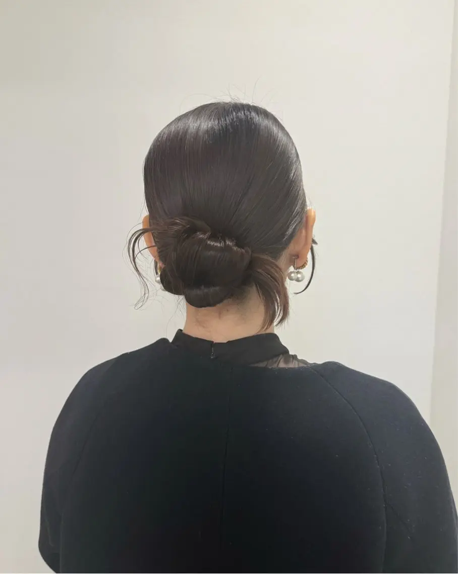 ロング カラー ヘアアレンジ ヘアセット 縮毛矯正+モテカラー 🎀✨MIHOのヘアスタイル