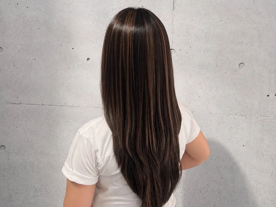 ロング ヘアカラー 推し活カラー/ アレンジ🩵ayaのヘアスタイル