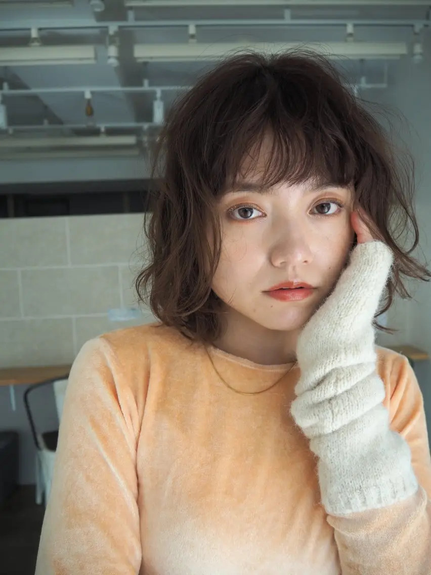 ミディアム ボブ レイヤーカット 杉田 海渡のヘアスタイル