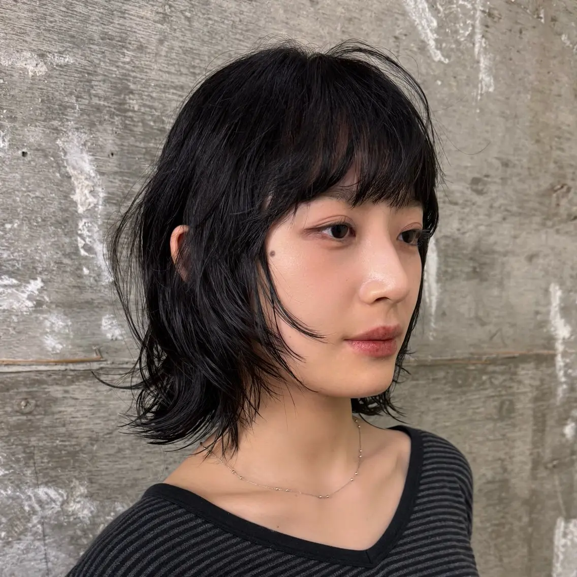 ショート ボブレイヤー ボブ 顔周りカット レイヤーカット カット ボブ/ニュアンス パーマ/sen🩶のヘアスタイル
