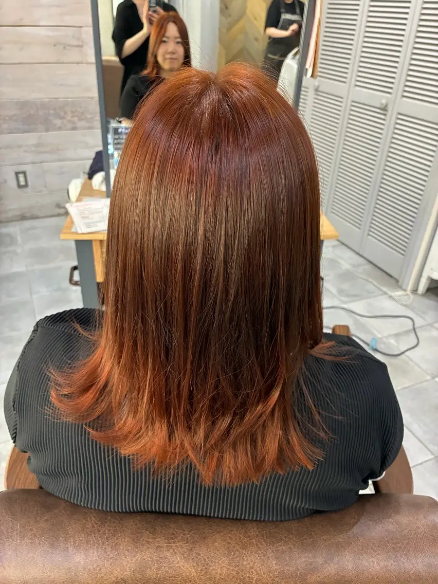 セミロング カラー カット ヘアカラー トリートメント ❄️中野侑香❄️ ハイライト/ブリーチのヘアスタイル
