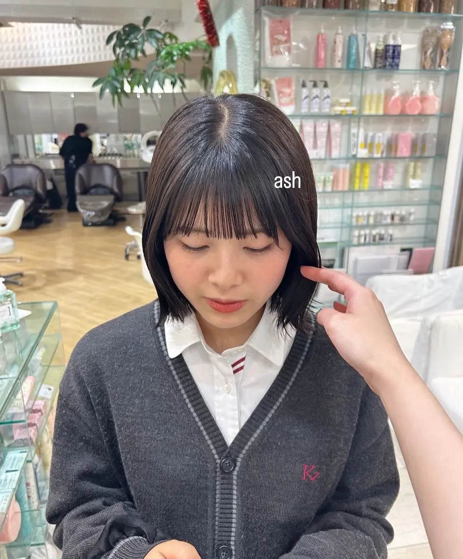ショート カラー 透明感カラー ヘアカラー ありむらもえ/ 透明感カラーのヘアスタイル