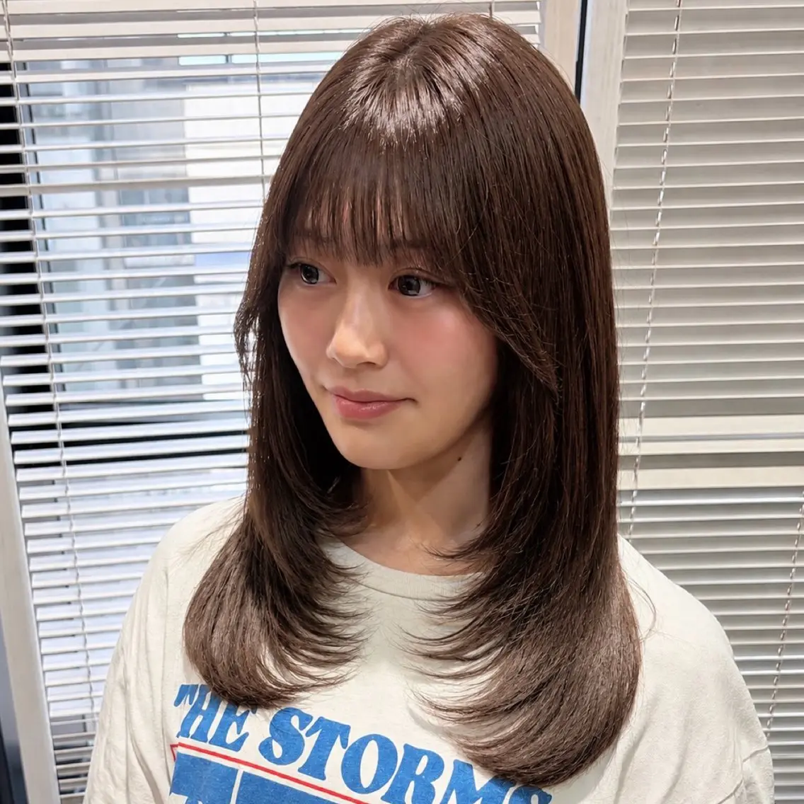セミロング カット ヘアカラー トリートメント ruen大分駅店/ chitoseのヘアスタイル