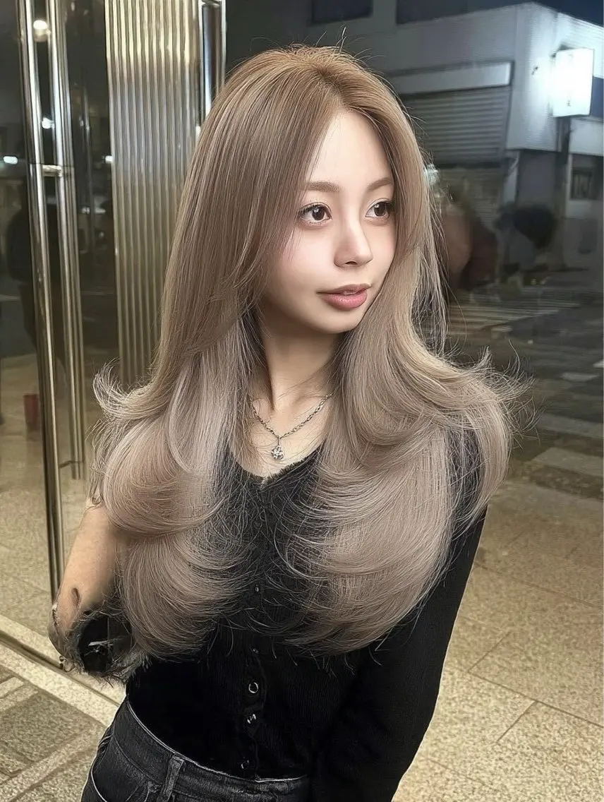 カラー ベージュカラー ブリーチ ケアブリーチ ケアカラー 透明感カラー ヘアカラー 韓国風|透明感 🥣 ͗ ͗rionのヘアスタイル