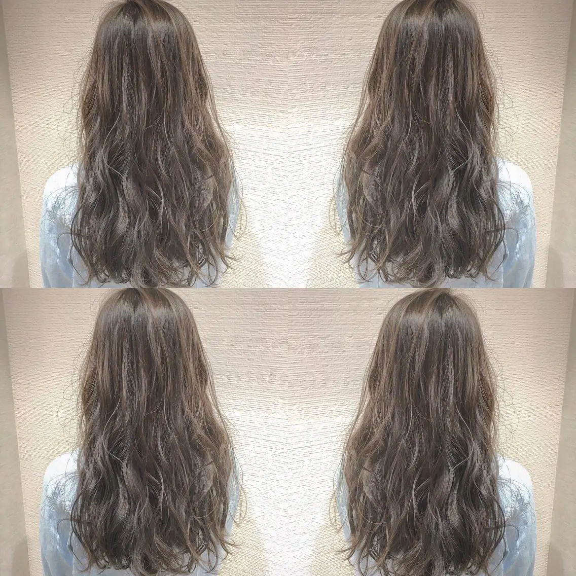 ロング カラー ヘアアレンジ 白髪ぼかしハイライト 茗荷谷駅徒歩2分のヘアスタイル