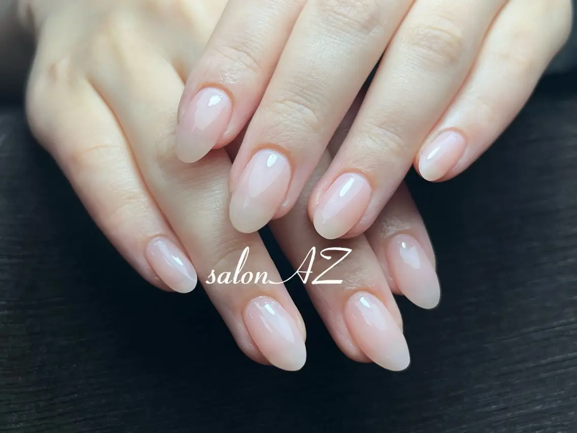 ネイル アートネイル 長さ出し フットネイル フレンチネイル ジェルネイル salon AZのネイルデザイン