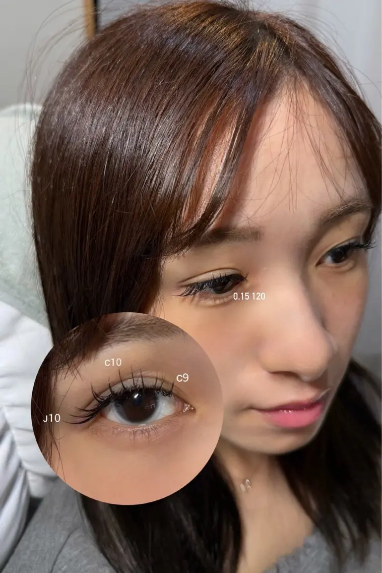 マツエク・マツパ フラットラッシュ LABEL NATSUKAのマツエク・マツパデザイン