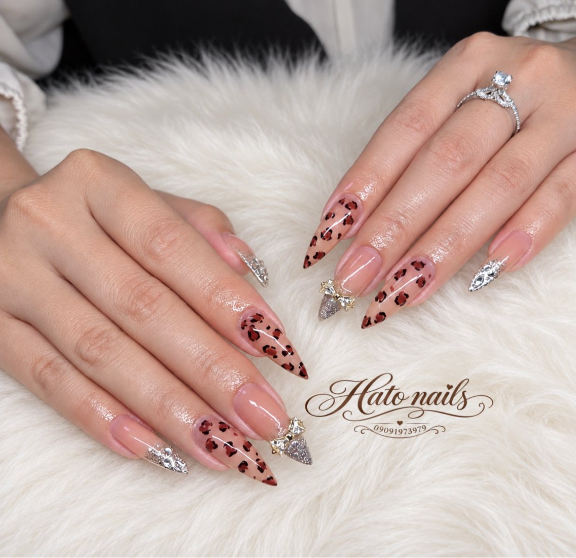 ロング 韓国風ヘア ロング Hato Nailsのネイルデザイン