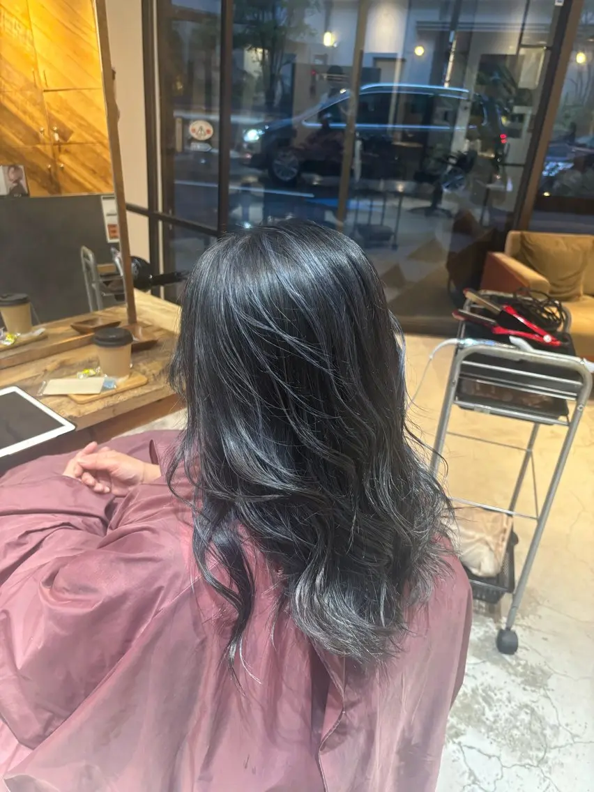 カラー アッシュ ハイライトカラー 大船/レイヤーカット Kananiのヘアスタイル