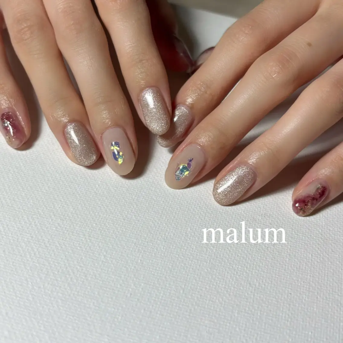 ネイル ハンドネイル malum nailのネイルデザイン
