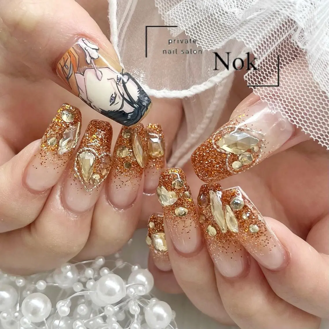 ネイル ハンドネイル 池袋痛ネイル Nok. 渡辺のネイルデザイン