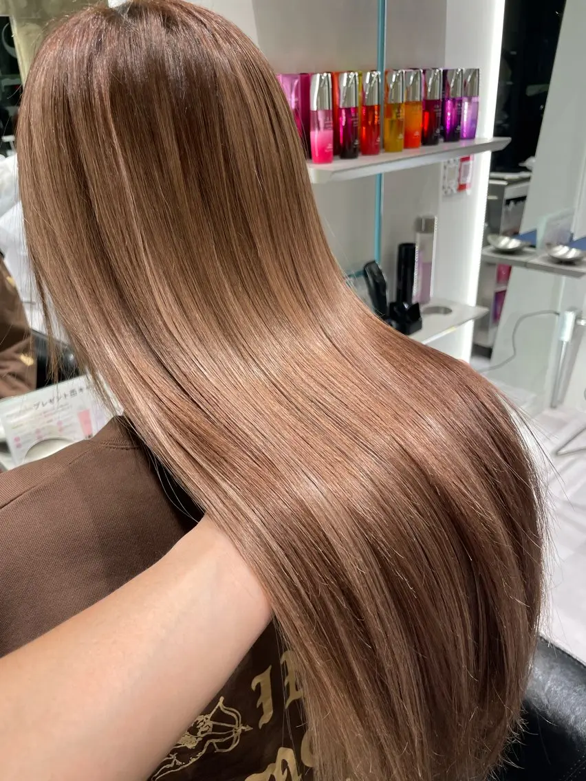 セミロング カラー カット ヘアカラー トリートメント 寺島 圭人のヘアスタイル