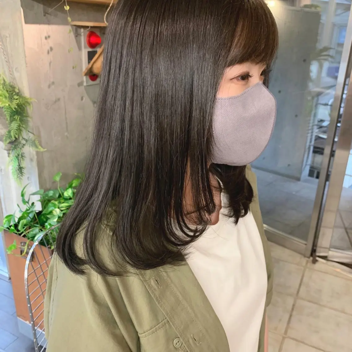 ミディアム カラー レイヤーカット カット 縮毛矯正 トリートメント 土屋かすみ✁︎. ꙳ 姫カットのヘアスタイル