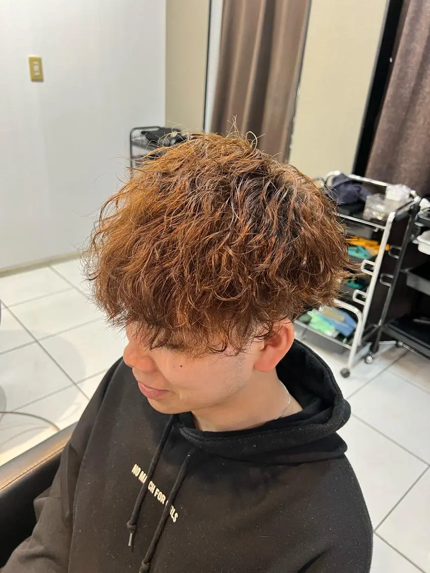 🔰平日限定🔰カット+パーマ(ツイストスパイラル)💥エリアNo.1のメンズ専門美容室💥の写真