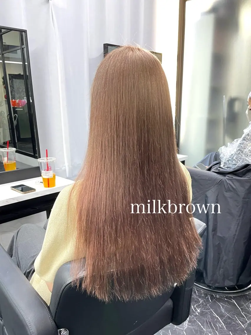 ロング カラー ヘアカラー エクステ エクステ🩵ブリーチ 韓国ヘア🩵KAEのヘアスタイル