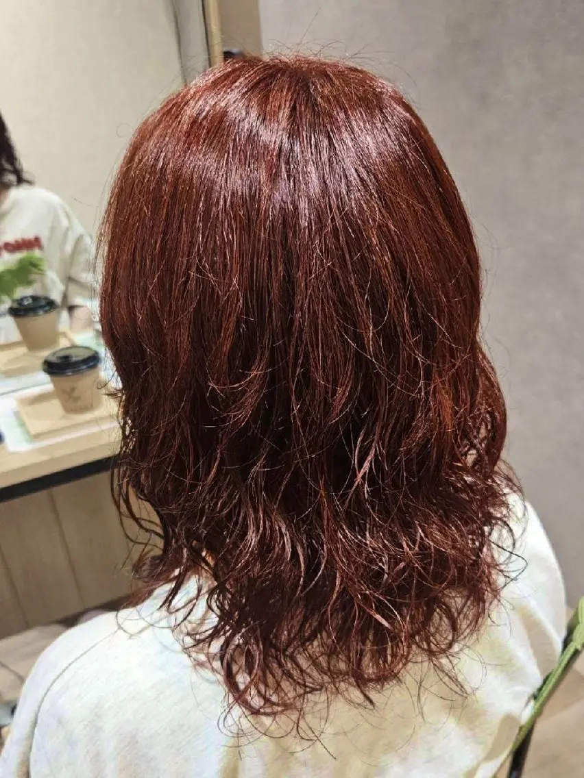 セミロング カラー ヘアカラー トリートメント Miuri/ミユリ 柔らかい雰囲気ヘアのヘアスタイル