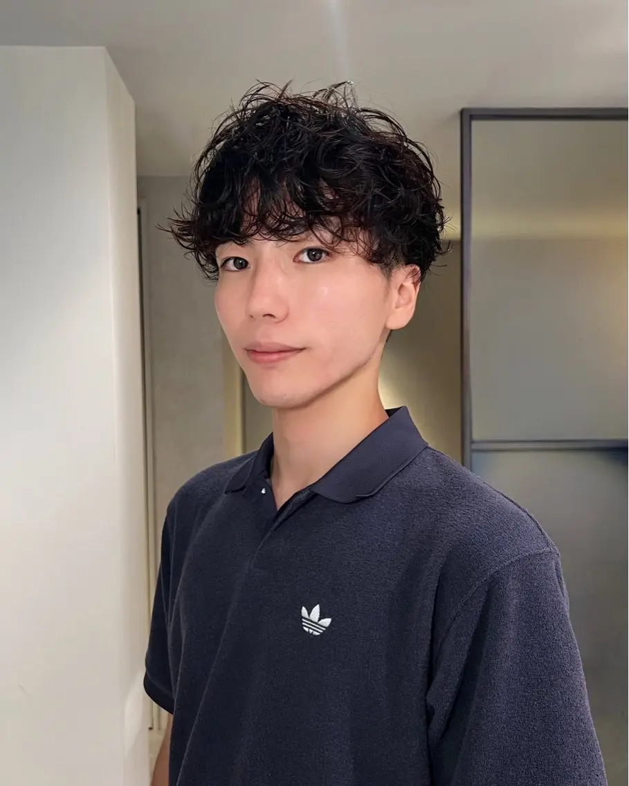 【ツイストスパイラルパーマ+メンズカット】の写真