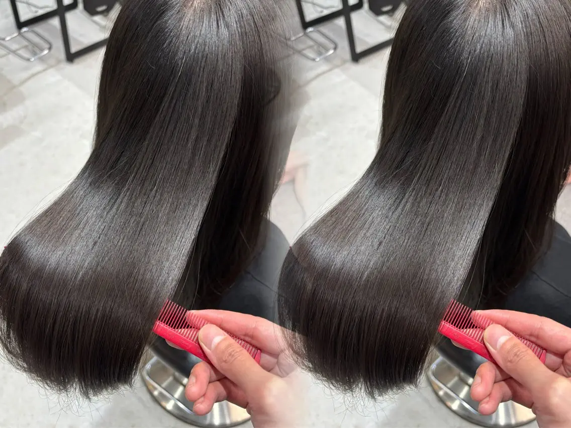 ロング カラー 髪質改善 トリートメント カット ヘアカラー トリートメント レイヤー×縮毛矯正✨ 髪質改善/佐藤侑哉のヘアスタイル