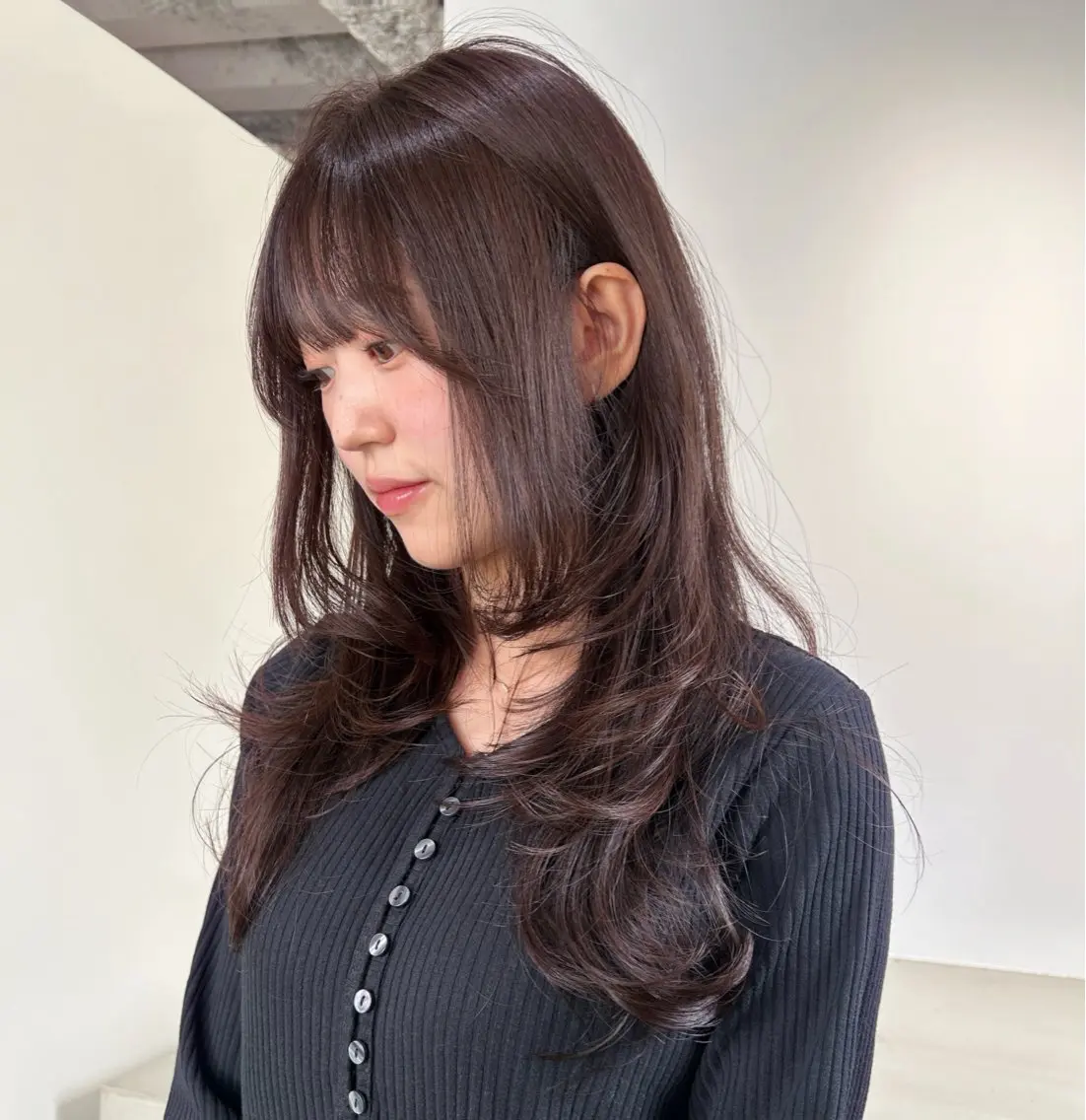 ロング カラー ヘアアレンジ レイヤーカット カット ヘアカラー トリートメント 🎀suzuna 透明感colorのヘアスタイル