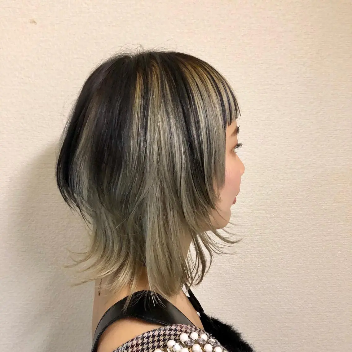 ミディアム ボブ ウルフカット 丹家 海人のヘアスタイル