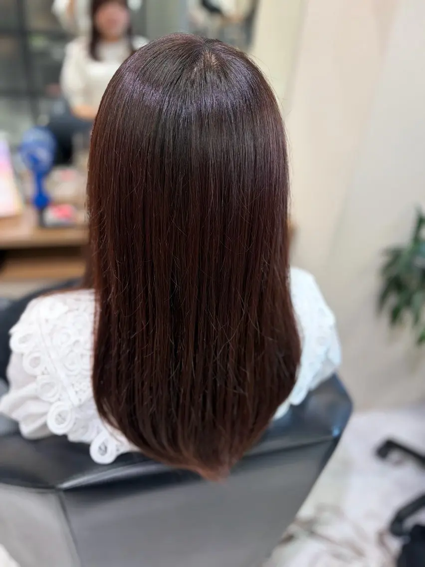 ロング カラー カット ヘアカラー 山中 麗美のヘアスタイル
