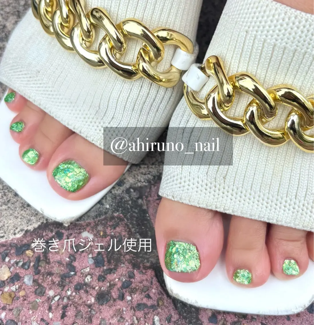 ネイル フットネイル ジェルネイル フットネイル 東京あきる野市ネイル ✿ ｙｕiのネイルデザイン