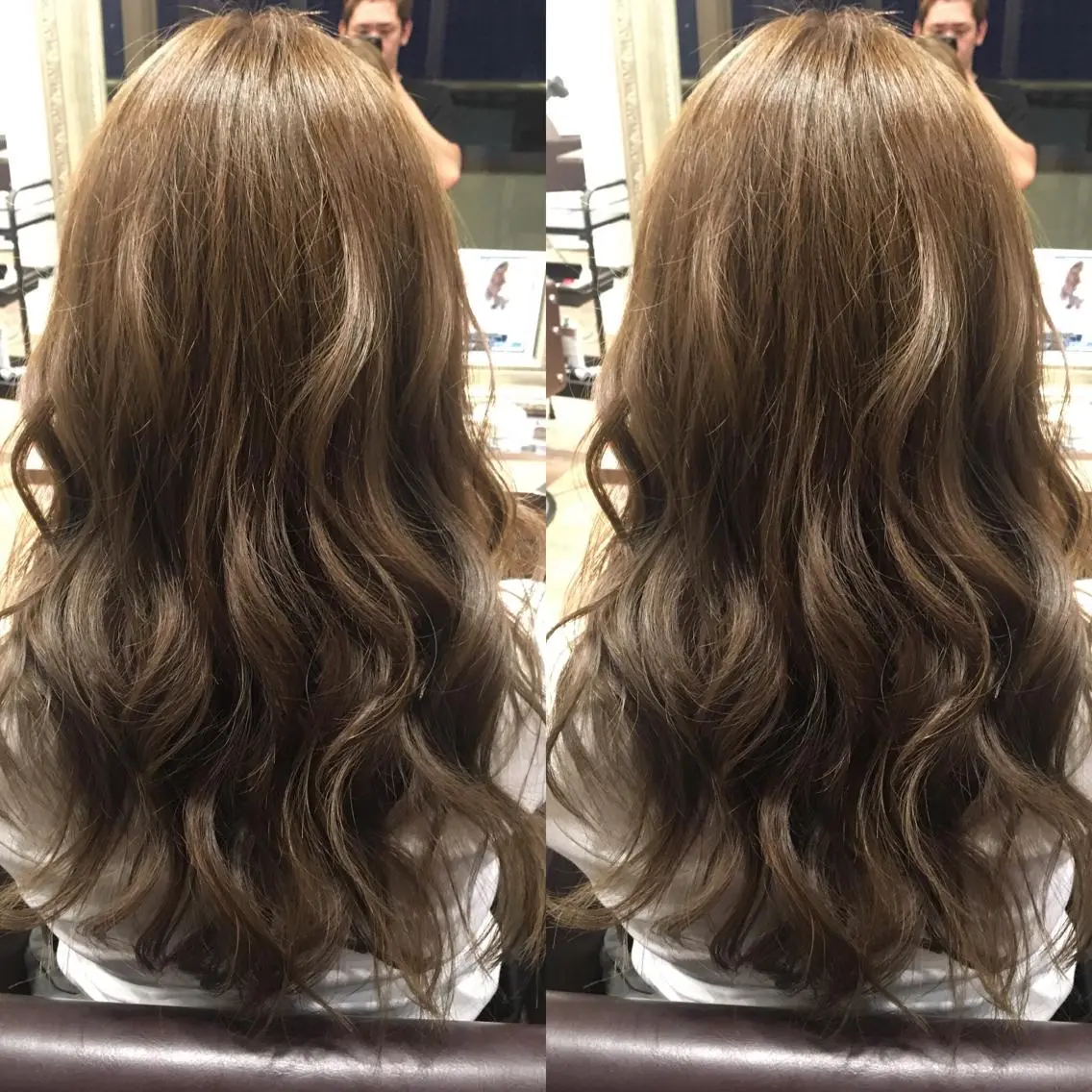 セミロング カラー 透明感カラー グレージュ 美髪・艶髪特化美容師 RYOJIのヘアスタイル