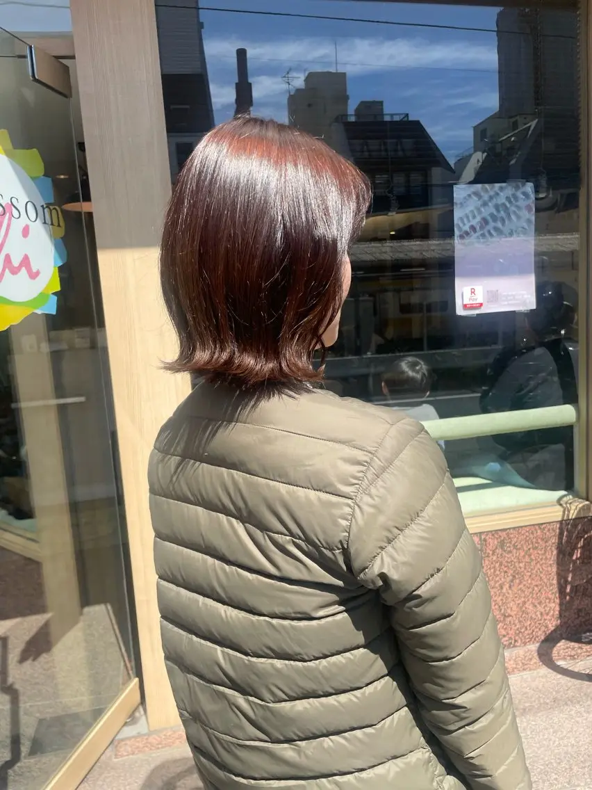 ミディアム カラー ブラウンカラー 髪質改善/Bloss om🌷高橋沙衣のヘアスタイル