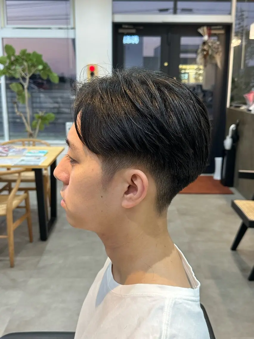 カラー パーマ メンズ センターパート 熊本メンズ/嘉島 /坂嶋大飛のヘアスタイル