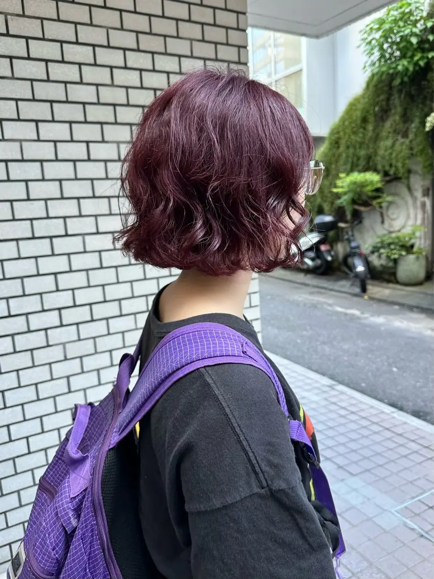 ショート カット ヘアカラー トリートメント NAGISA髪質改善 &透明感カラー🪞のヘアスタイル