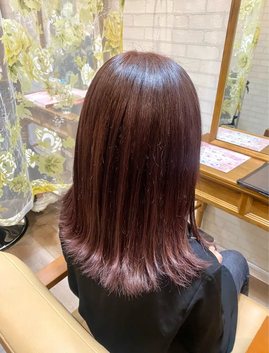 ミディアム カラー Aujuaソムリエ 🎨‎♡HARUのヘアスタイル