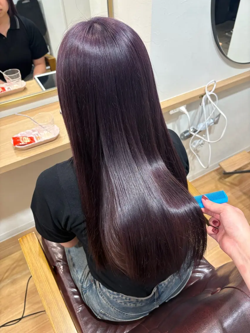 似合わせカット+ブリーチ無しダブルカラー+プチミルボンTR🎀ིྀの写真