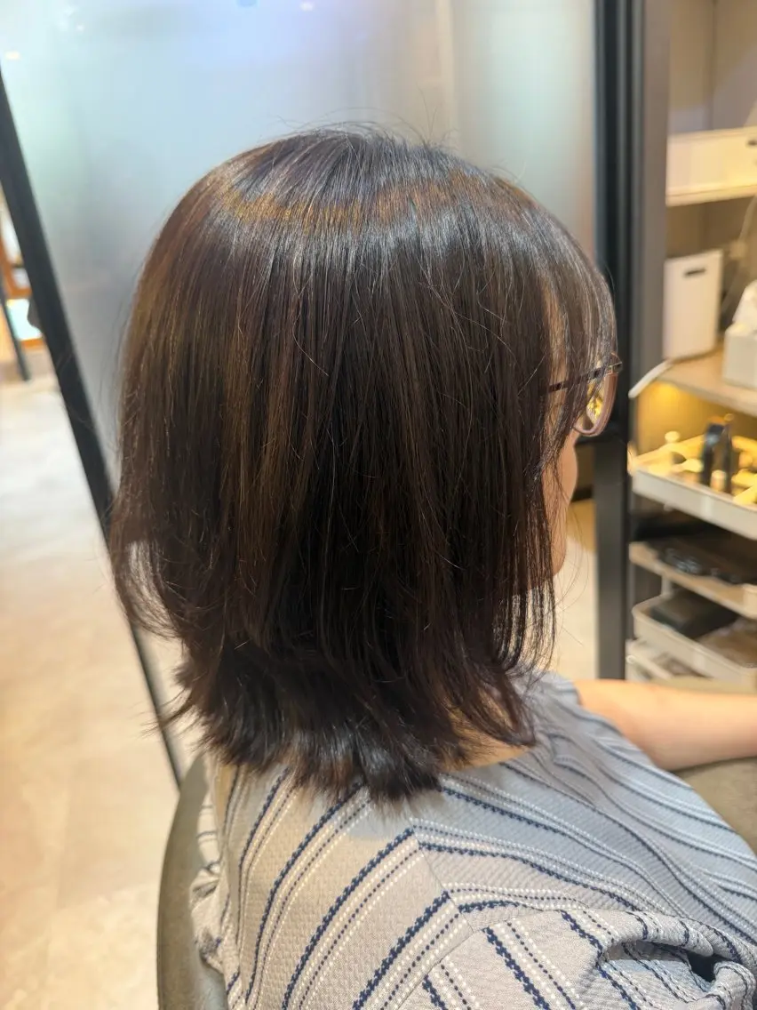 ミディアム ボブレイヤー ボブ レイヤーカット ボブ🫧透明感カラー 💎Sayakaのヘアスタイル