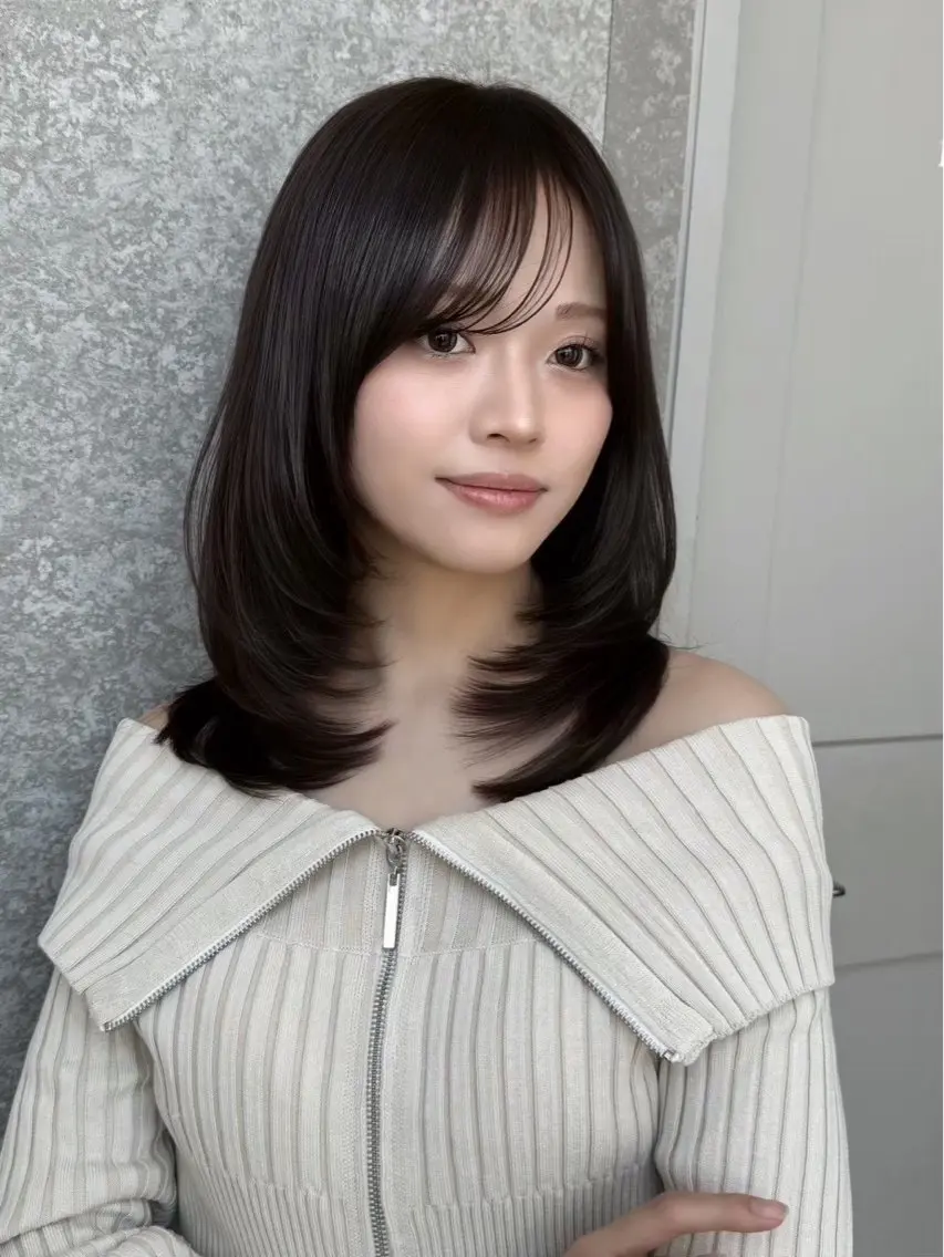 ミディアム 児玉 唯斗のヘアスタイル