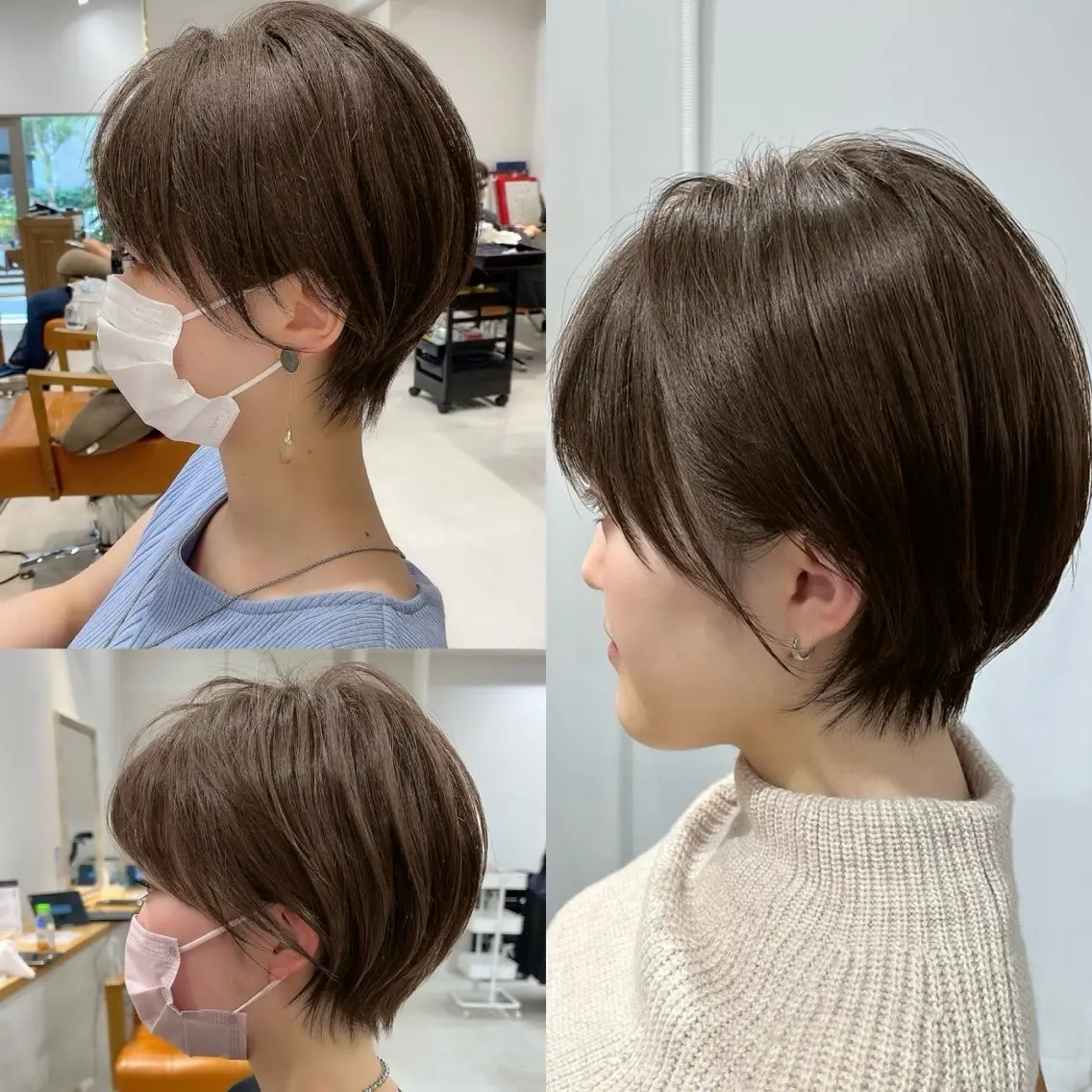 ショート ショートボブ 丸みショート ボブ 顔周りカット ショートヘア カット 似合わせショート/ 髪質改善✨遠田✨のヘアスタイル
