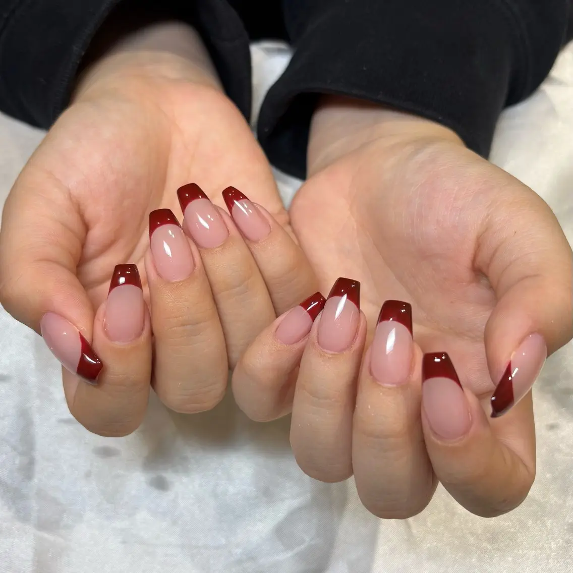 ネイル アートネイル フレンチネイル ジェルネイル パラジェル シンプルネイル Misaki Aries心斎橋店のネイルデザイン