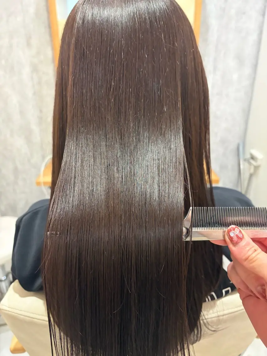 ロング KAEDE💖 縮毛矯正/艶カラーのヘアスタイル