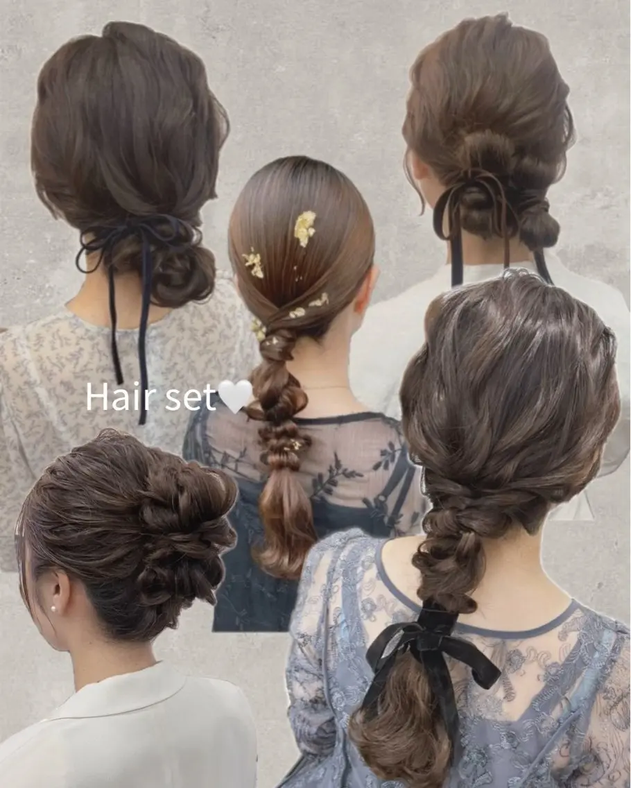 お呼ばれヘアセット🤍の写真