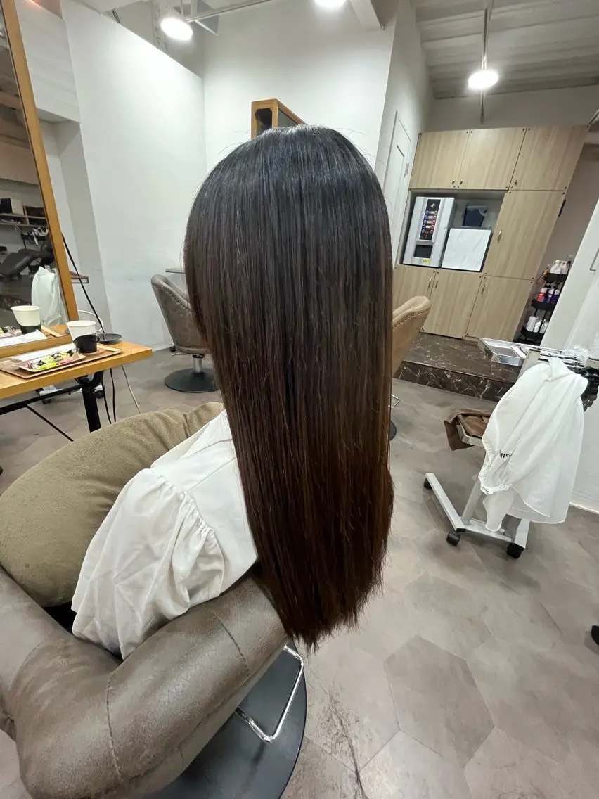 ロング カット 縮毛矯正 縮毛矯正🌟カラー╱ ╱いいじまのヘアスタイル
