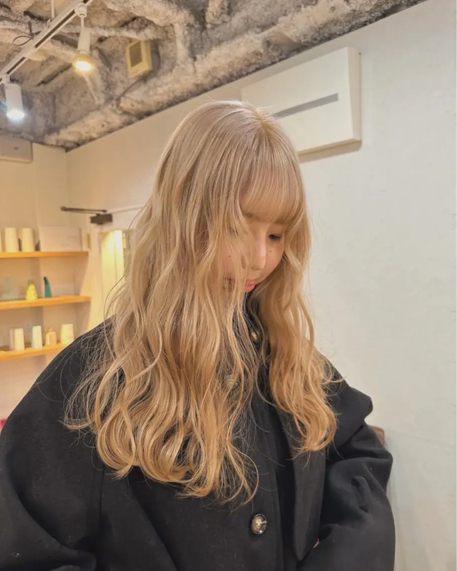 ロング カット ヘアカラー 🧣misaki 🧣のヘアスタイル