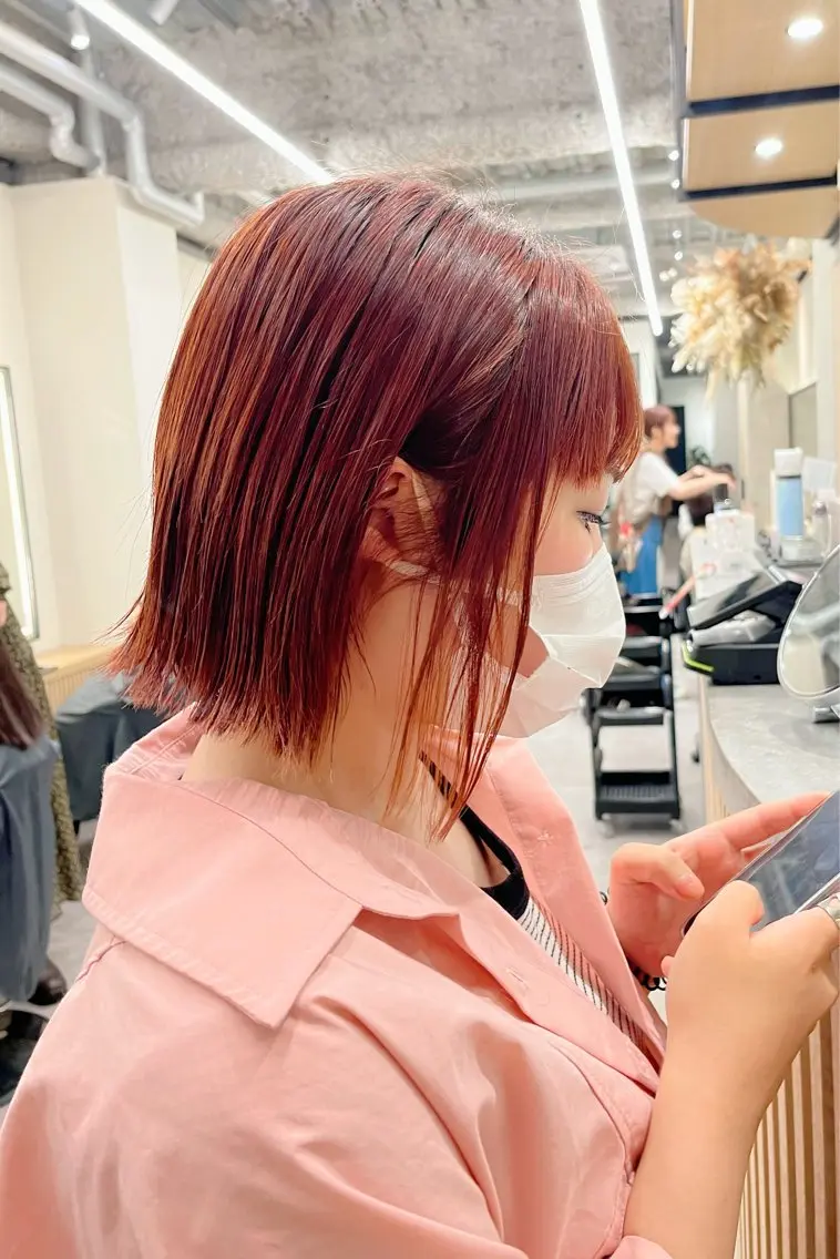 ミディアム カラー 浦和Lond 山本賢人のヘアスタイル