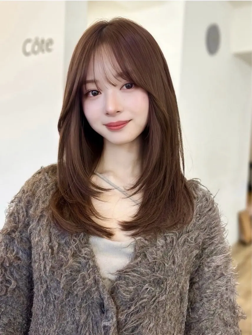 ロング カラー 透明感カラー ʜ ᴀ ʀ ᴜのヘアスタイル
