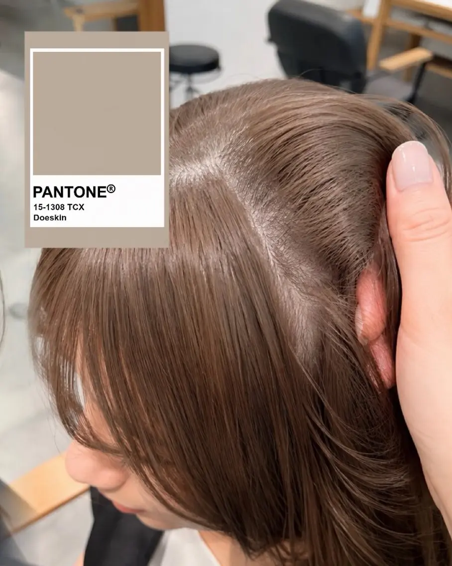 カラー ヘアカラー 関 柚花子のヘアスタイル